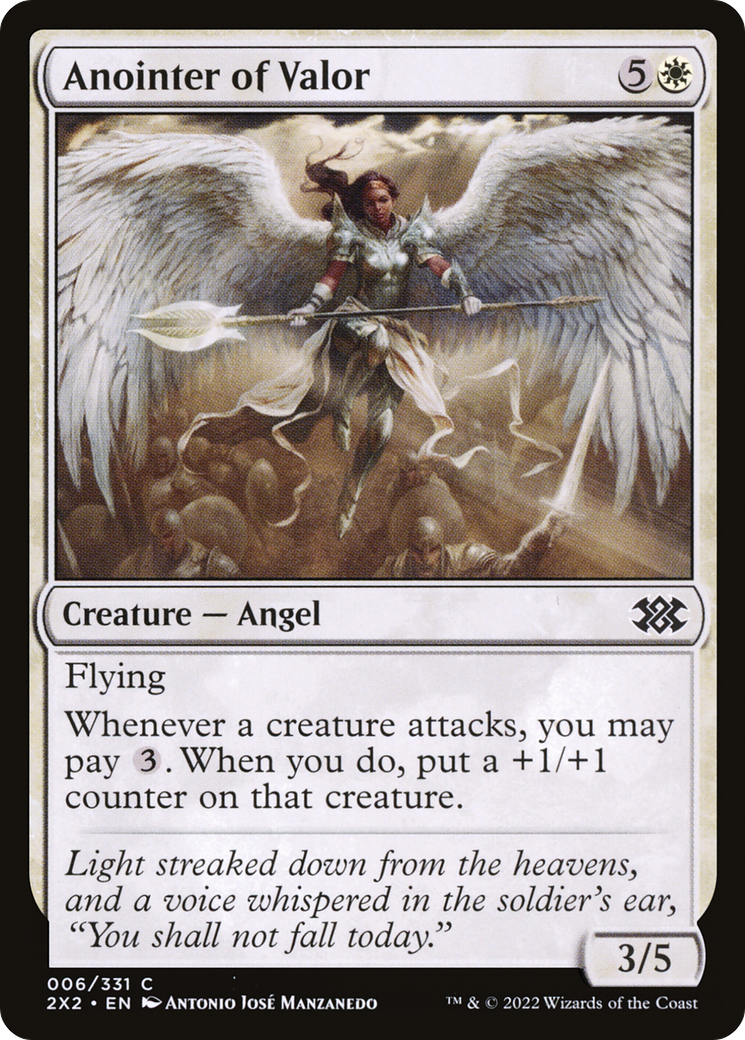 Anointer of Valor [Double Masters 2022] Foil
