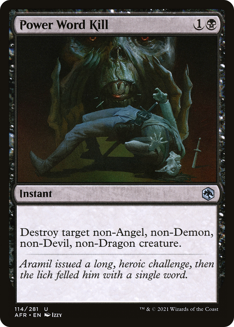 Power Word Kill [Dungeons & Dragons: Adventures in the Forgotten Realms] Foil