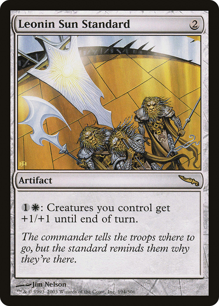 Leonin Sun Standard [Mirrodin] | Silver Goblin