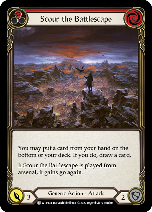 Scour the Battlescape (Red) Unlimited Edition  (WTR194) - Welcome to Rathe