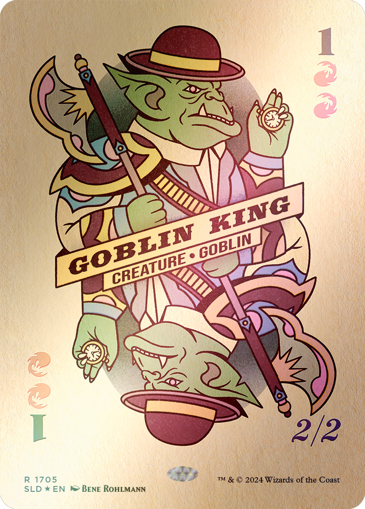 Goblin King (1705) (Rainbow Foil) [Secret Lair Drop Series] | Silver Goblin