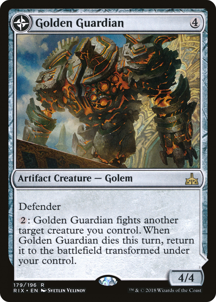 Golden Guardian // Gold-Forge Garrison [Rivals of Ixalan] Foil