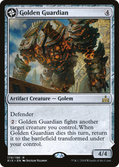 Golden Guardian // Gold-Forge Garrison [Rivals of Ixalan] | Silver Goblin