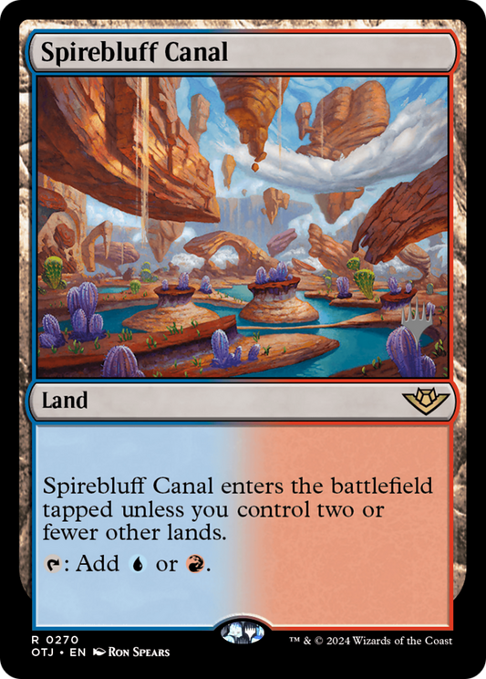 Spirebluff Canal (Promo Pack) [Outlaws of Thunder Junction Promos] Foil