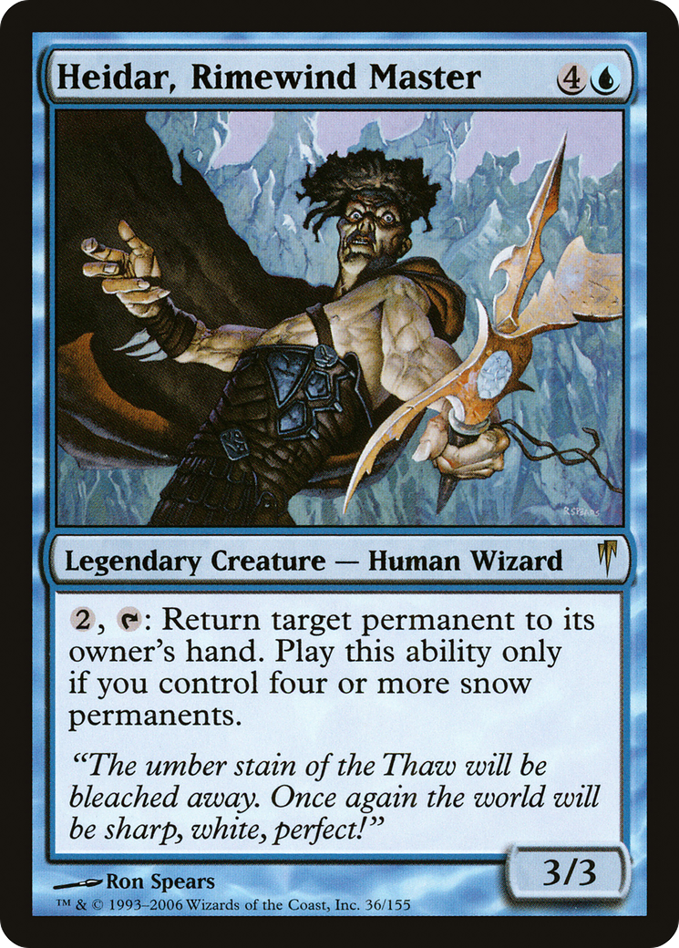 Heidar, Rimewind Master [Coldsnap] Foil