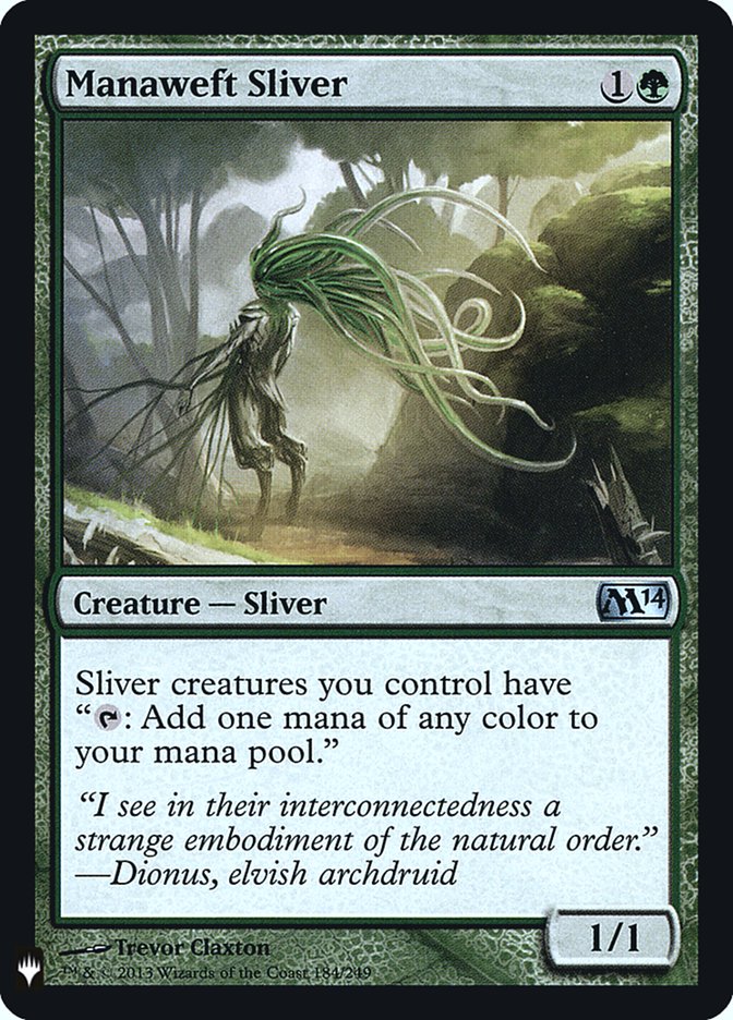 Manaweft Sliver [Mystery Booster] | Silver Goblin
