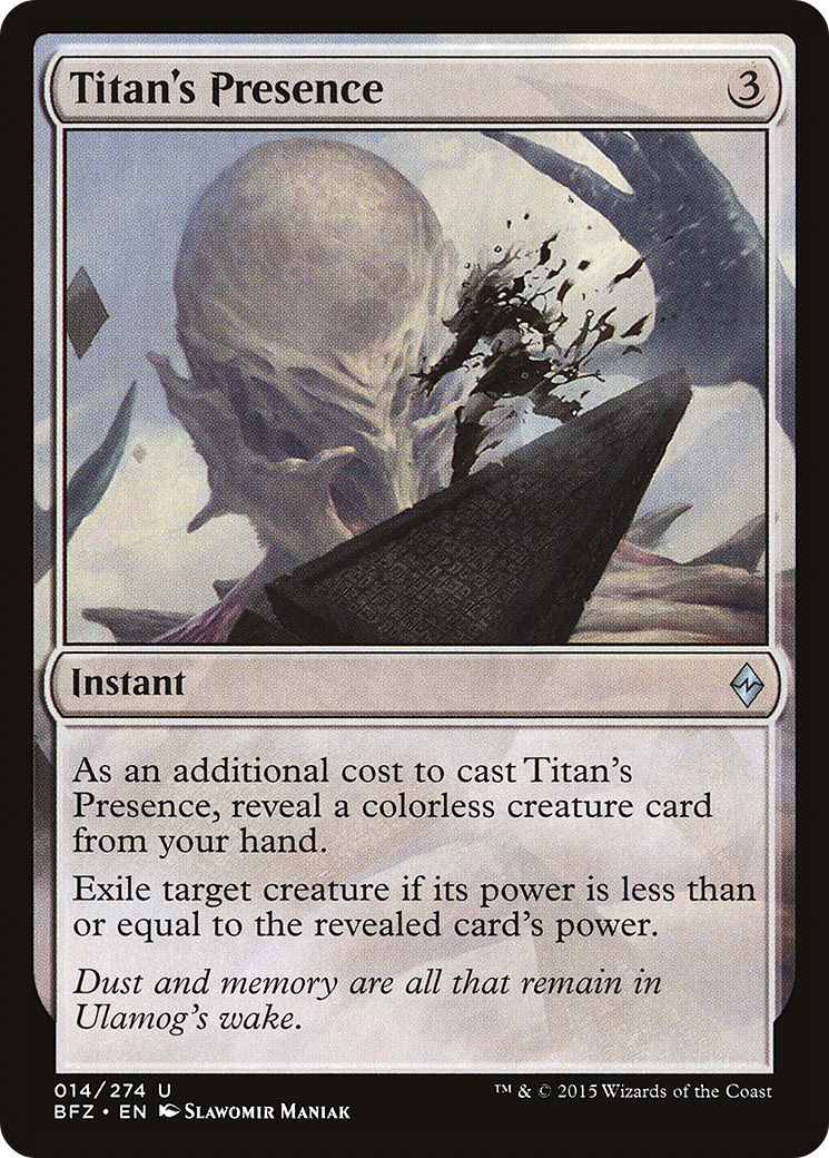 Titan's Presence (014) Foil - Battle for Zendikar