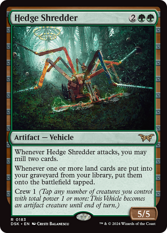 Hedge Shredder [Duskmourn: House of Horror] Foil