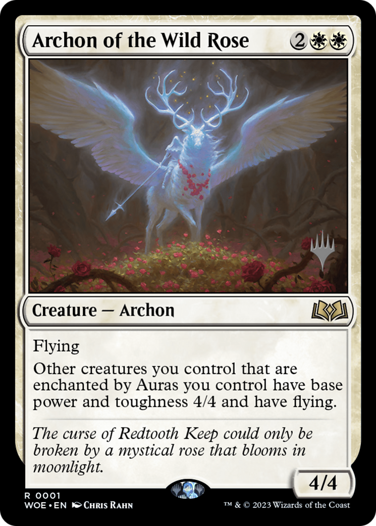 Archon of the Wild Rose (Promo Pack) [Wilds of Eldraine Promos] Foil