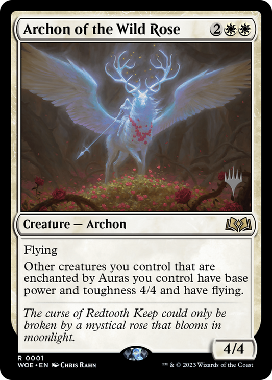 Archon of the Wild Rose (Promo Pack) [Wilds of Eldraine Promos] Foil
