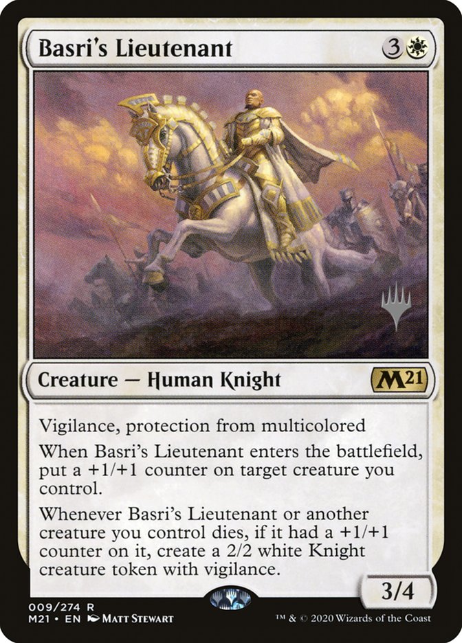 Basri's Lieutenant (Promo Pack) [Core Set 2021 Promos] | Silver Goblin