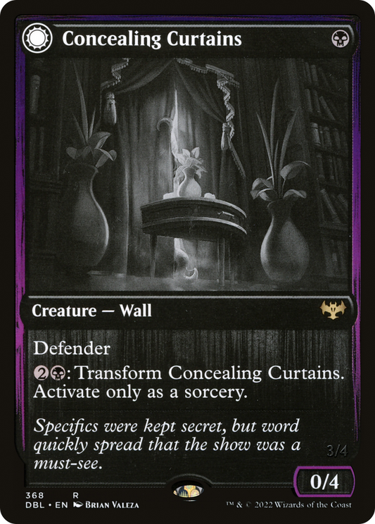 Concealing Curtains // Revealing Eye [Innistrad: Double Feature] Foil