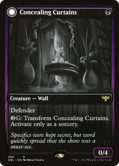 Concealing Curtains // Revealing Eye [Innistrad: Double Feature] Foil