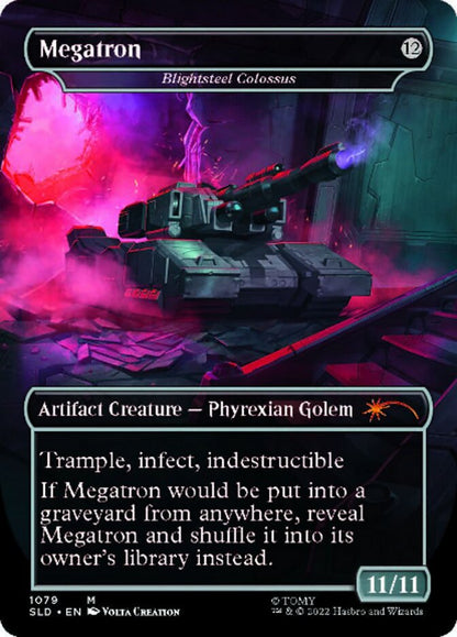 Blightsteel Colossus - Megatron (Borderless) [Secret Lair Drop Series] Foil
