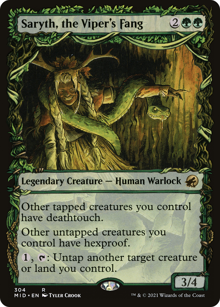 Saryth, the Viper's Fang (Showcase) (304) Foil - Innistrad: Midnight Hunt