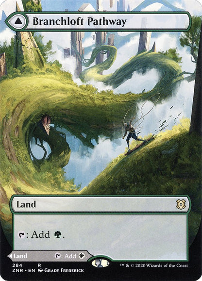 Branchloft Pathway // Boulderloft Pathway (Borderless Alternate Art) [Zendikar Rising] Foil