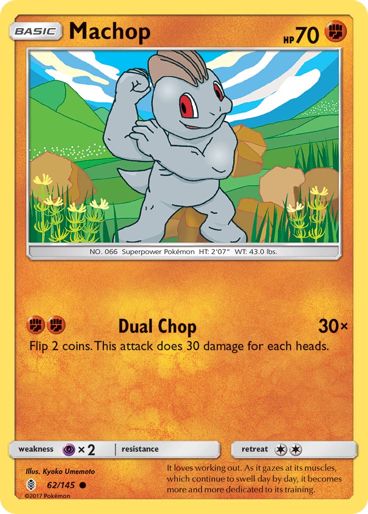 Machop (62/145) [Sun & Moon: Guardians Rising] | Silver Goblin