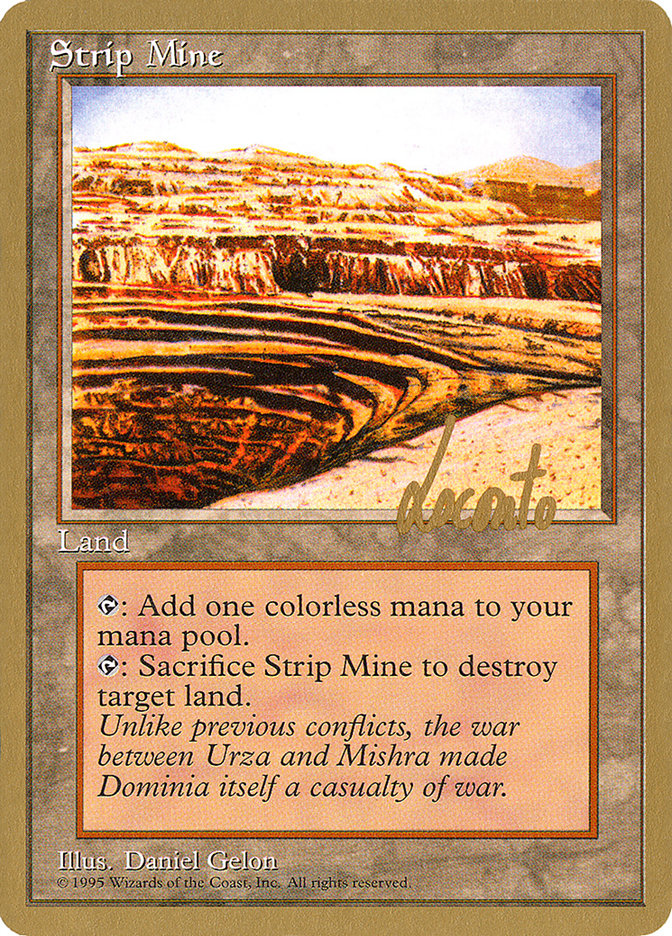 Strip Mine (Michael Loconto) [Pro Tour Collector Set] | Silver Goblin