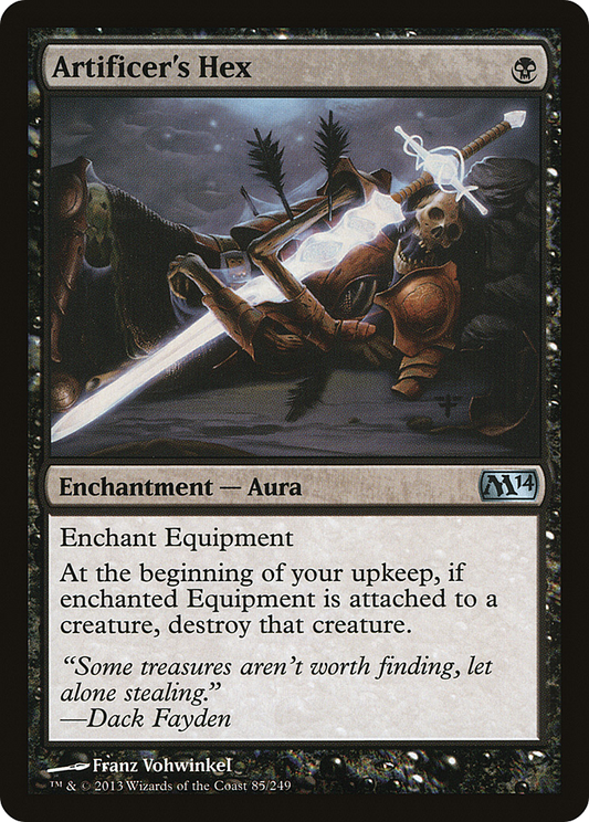 Artificer's Hex [Magic 2014] Foil