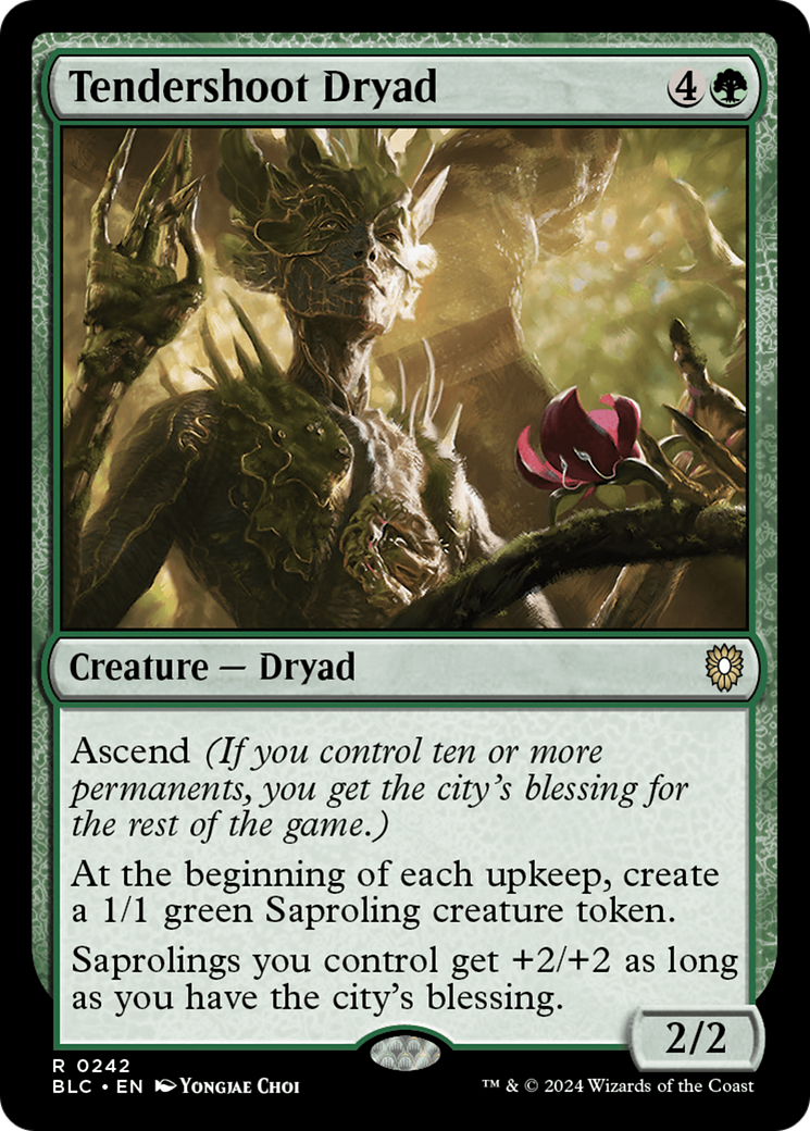 Tendershoot Dryad [Bloomburrow Commander] | Silver Goblin