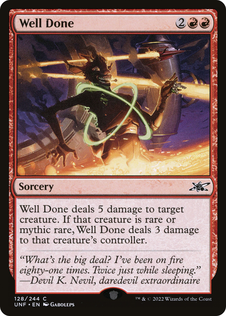 Well Done (128) Foil - Unfinity