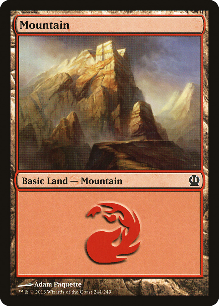 Mountain (244) [Theros] Foil