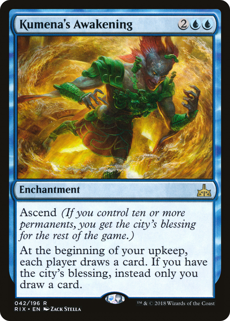 Kumena's Awakening [Rivals of Ixalan] Foil