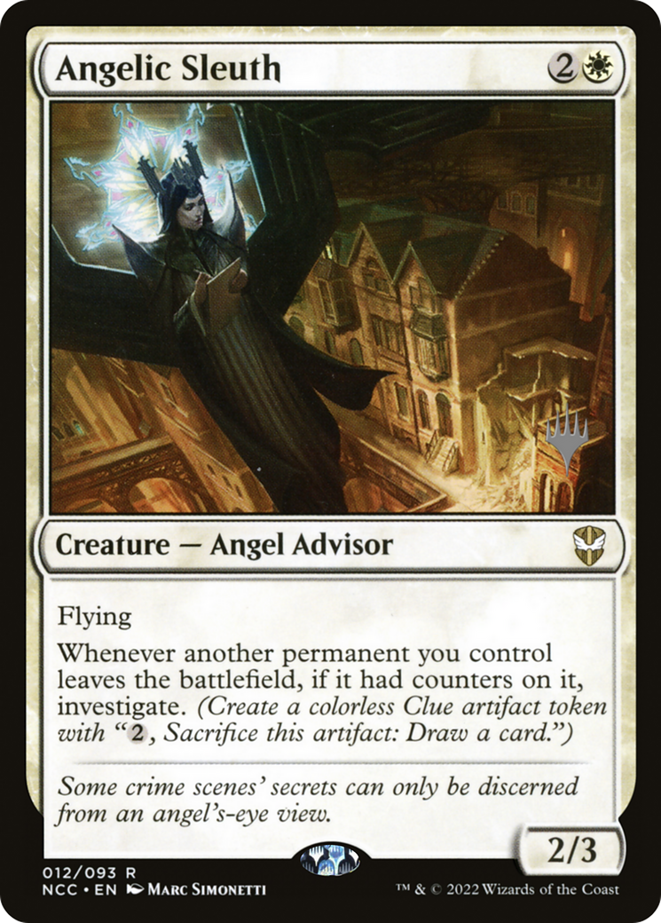 Angelic Sleuth (Promo Pack) [Streets of New Capenna Commander Promos] | Silver Goblin