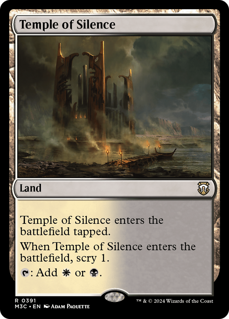 Temple of Silence (Ripple Foil) [Modern Horizons 3 Commander] | Silver Goblin