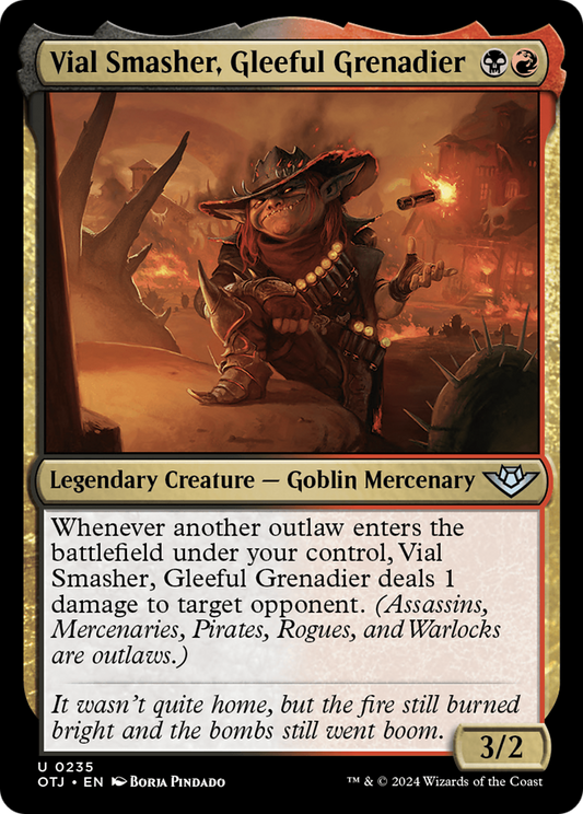 Vial Smasher, Gleeful Grenadier [Outlaws of Thunder Junction] Foil
