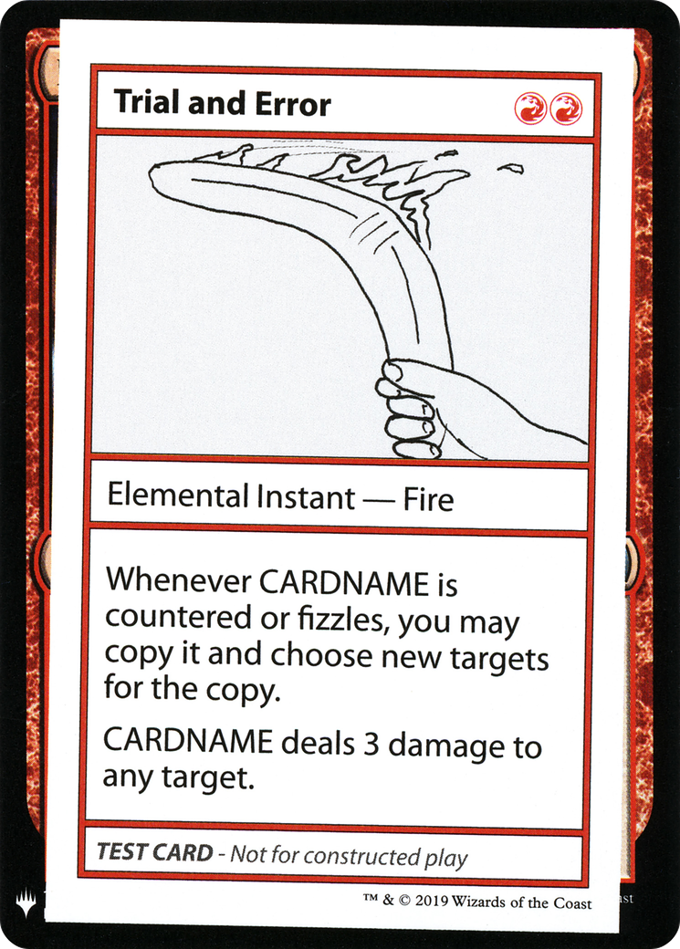 Trial and Error - Mystery Booster Playtest Cards 2019