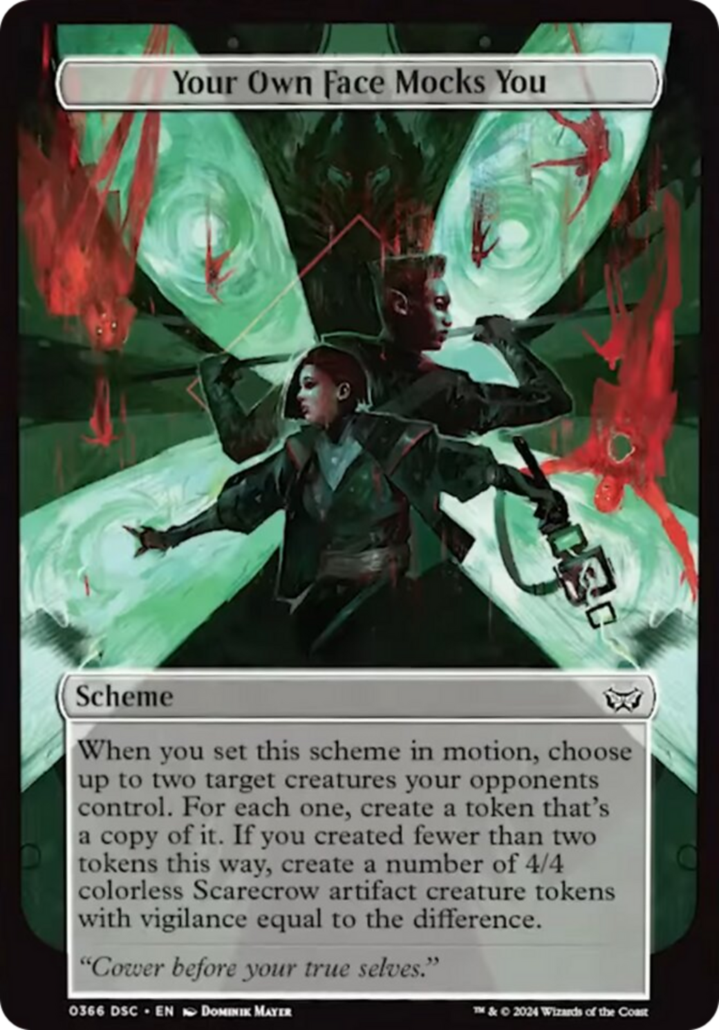 Your Own Face Mocks You (Full Art) [Duskmourn: House of Horror Commander] | Silver Goblin