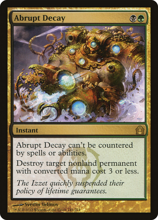Abrupt Decay [Return to Ravnica] Foil