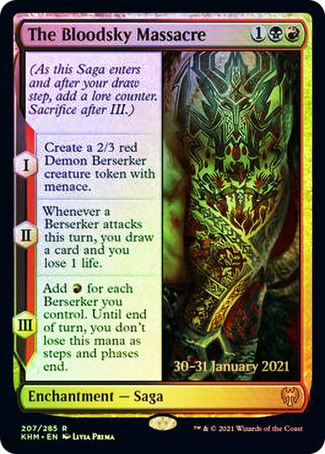 The Bloodsky Massacre [Kaldheim Prerelease Promos] | Silver Goblin