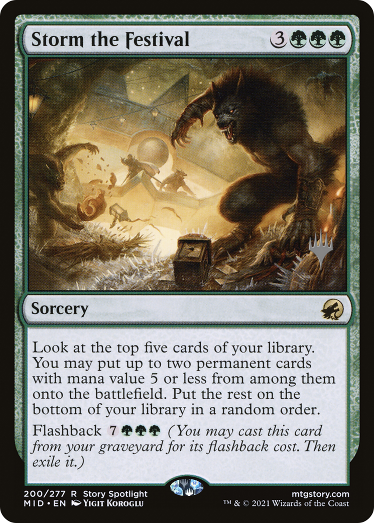 Storm the Festival (200) Foil - Innistrad: Midnight Hunt Promos