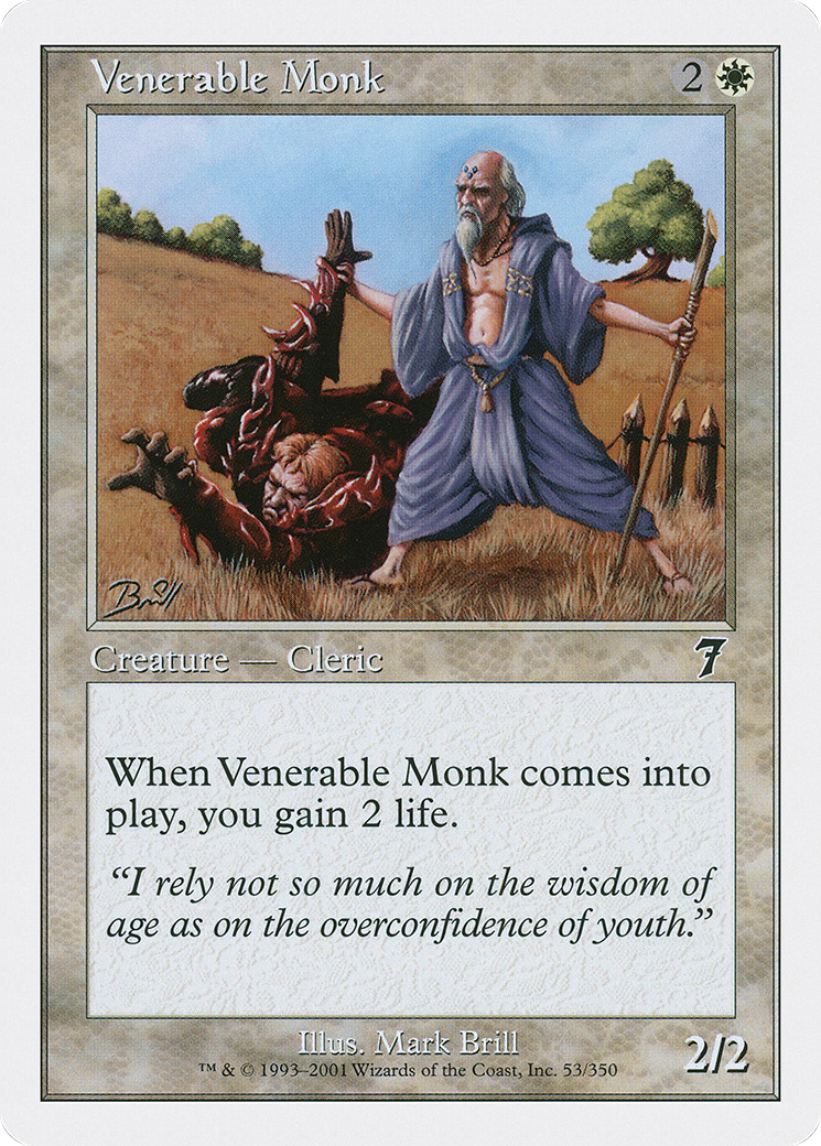 Venerable Monk (053) Foil - Seventh Edition