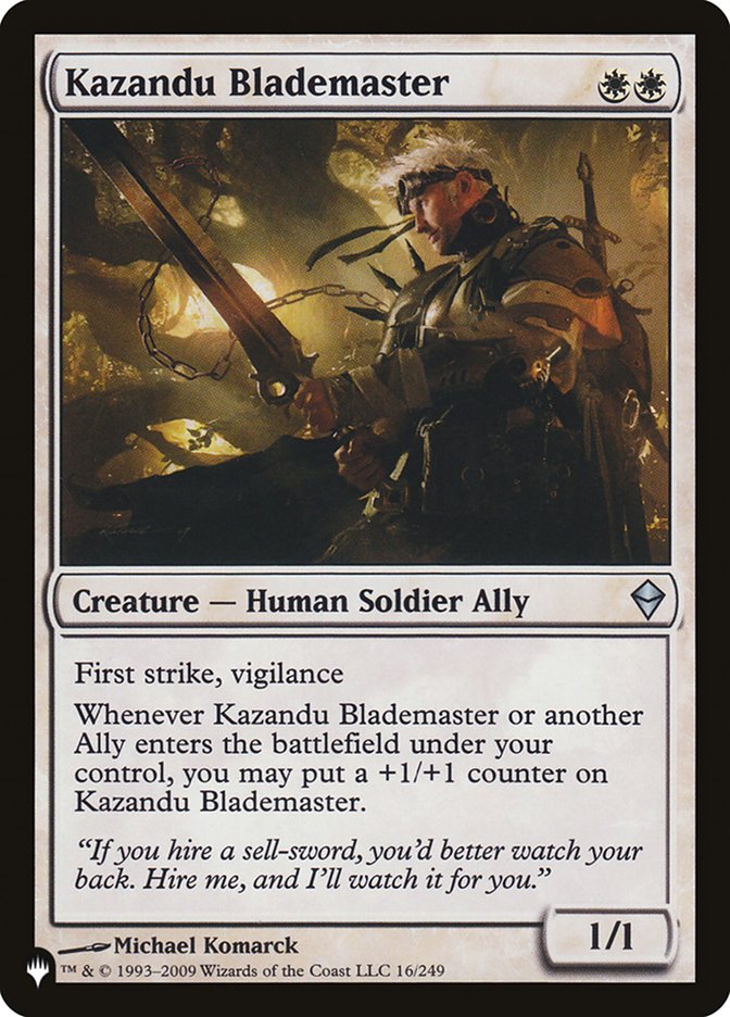 Kazandu Blademaster [The List] | Silver Goblin