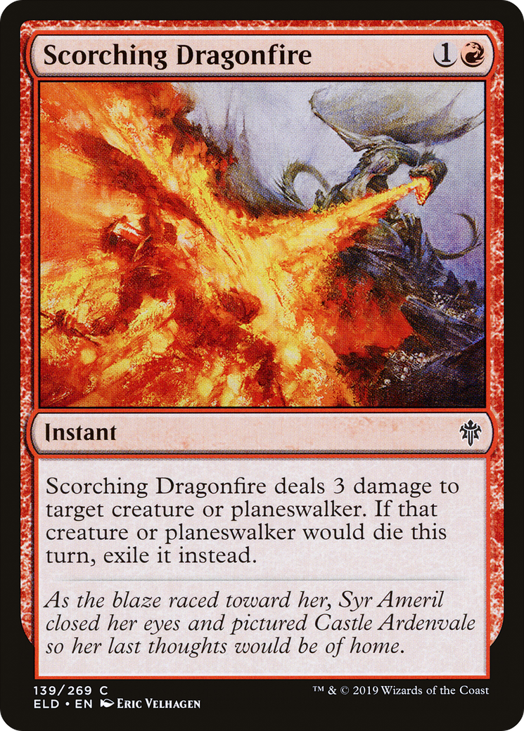 Scorching Dragonfire [Throne of Eldraine] | Silver Goblin