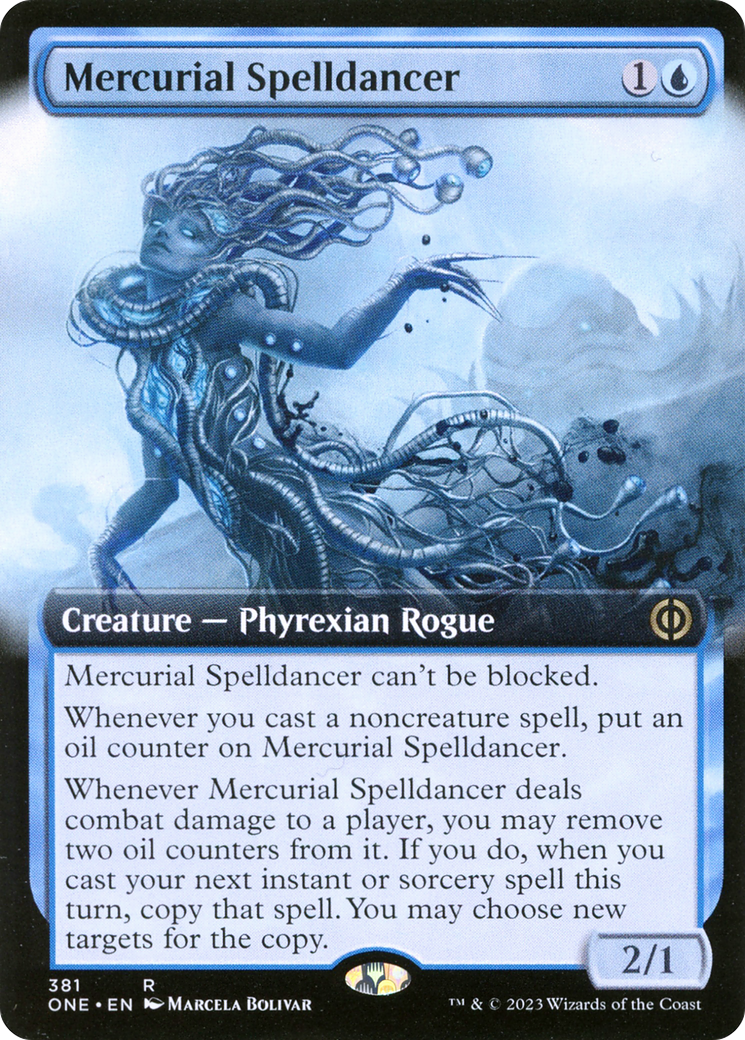 Mercurial Spelldancer (Extended Art) [Phyrexia: All Will Be One] Foil