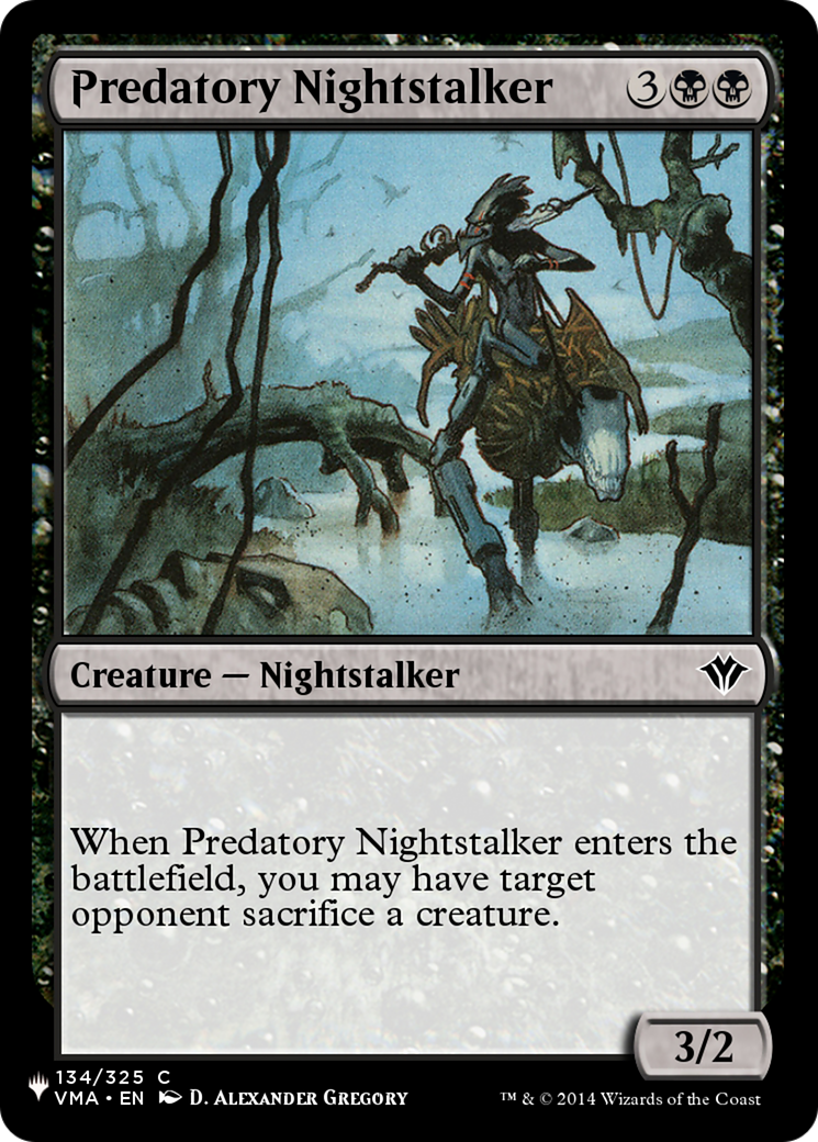 Predatory Nightstalker [The List Reprints] | Silver Goblin