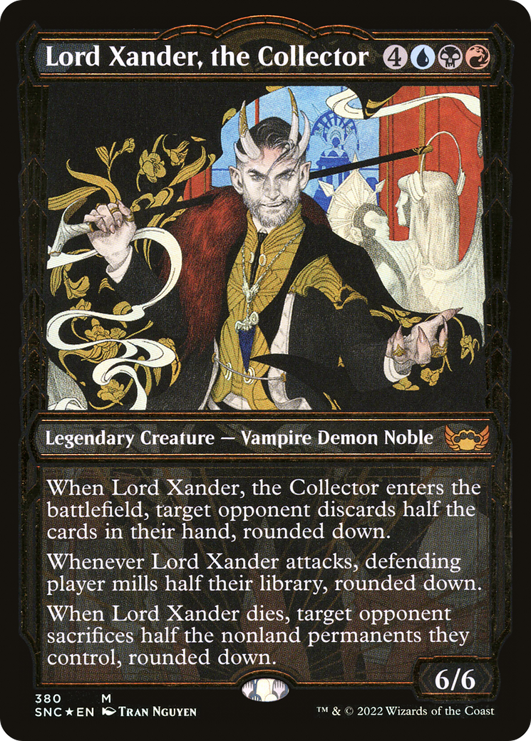 Lord Xander, the Collector (Showcase Golden Age Gilded Foil) [Streets of New Capenna] | Silver Goblin