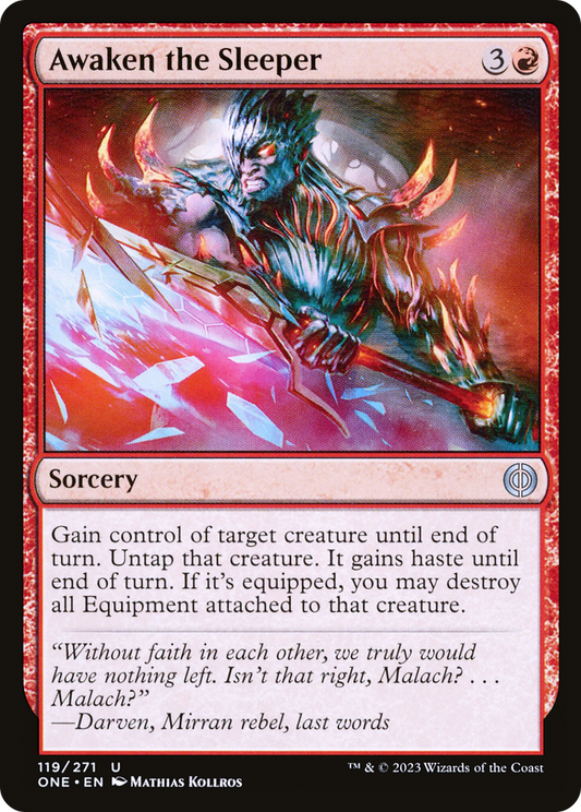 Awaken the Sleeper [Phyrexia: All Will Be One] Foil