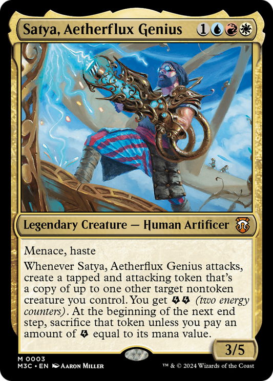 Satya, Aetherflux Genius [Modern Horizons 3 Commander] Foil