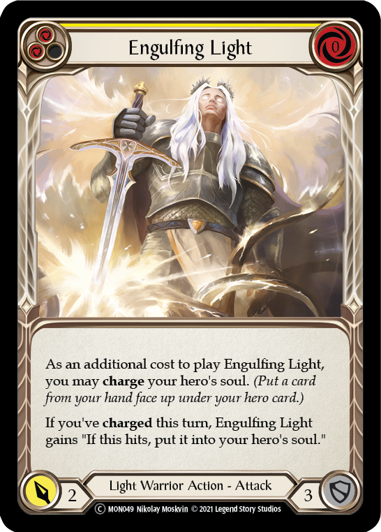 Engulfing Light (Yellow) [U-MON049-RF] (Monarch Unlimited)  Unlimited Rainbow Foil | Silver Goblin