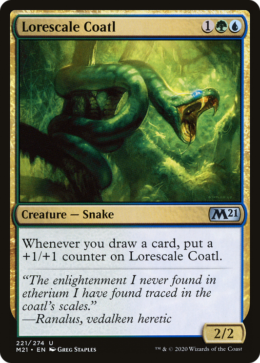 Lorescale Coatl [Core Set 2021] Foil