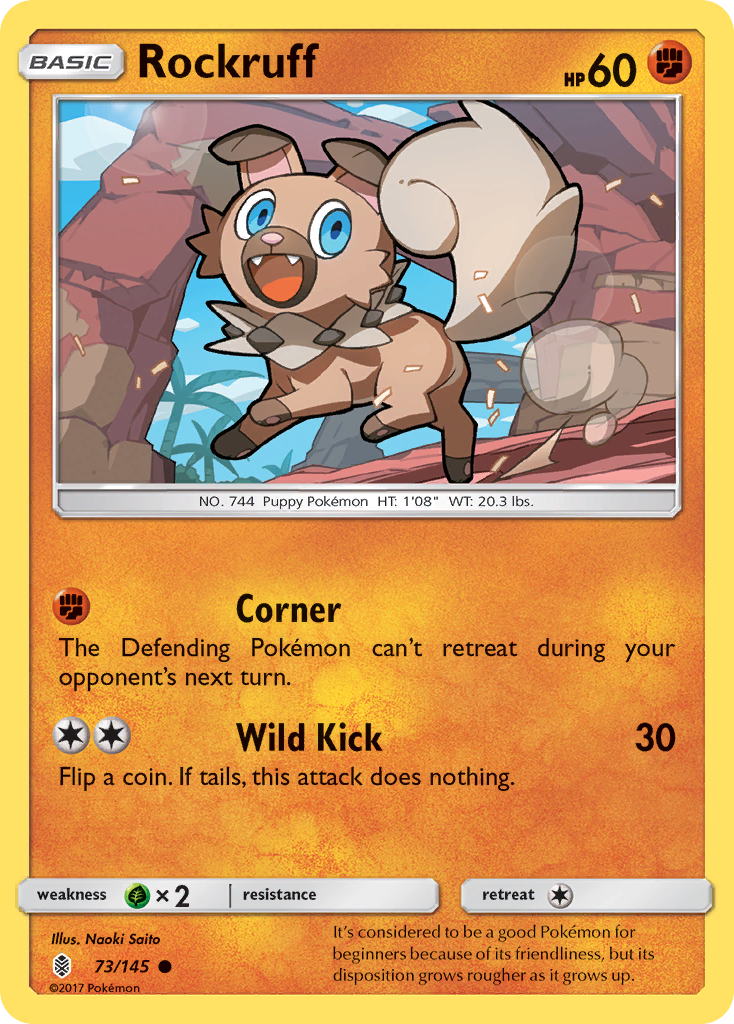 Rockruff (73/145) [Sun & Moon: Guardians Rising] | Silver Goblin