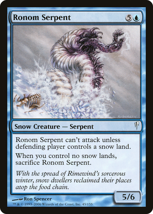 Ronom Serpent [Coldsnap] Foil