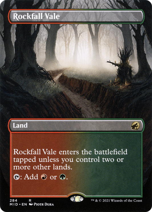 Rockfall Vale (Borderless Alternate Art) [Innistrad: Midnight Hunt]