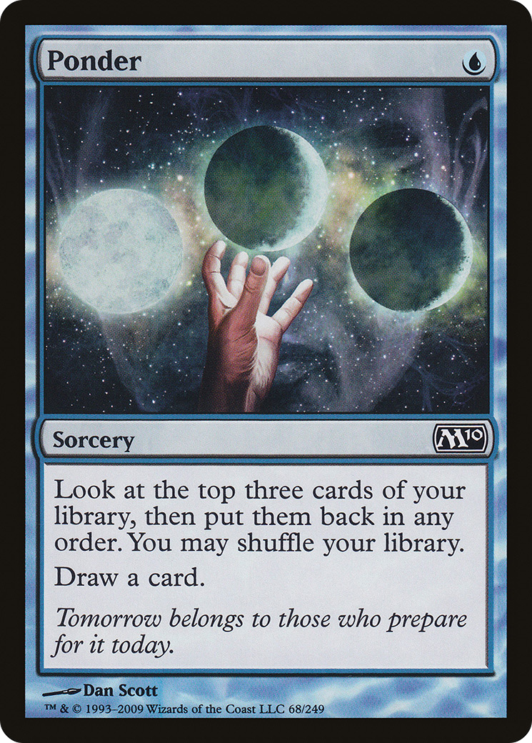 Ponder [Magic 2010] Foil