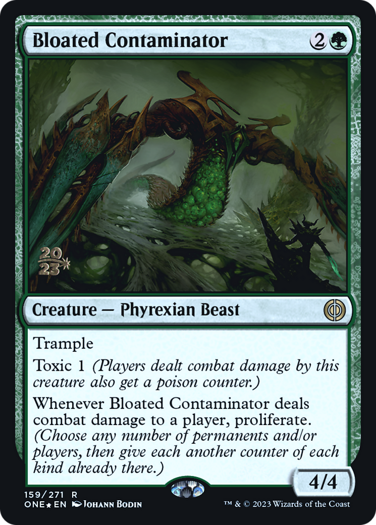 Bloated Contaminator [Phyrexia: All Will Be One Prerelease Promos] | Silver Goblin